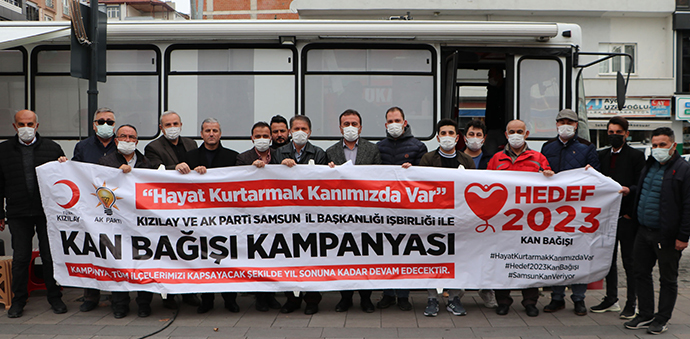 AK Parti Havza İlçe Başkanlığından Kan Bağışı