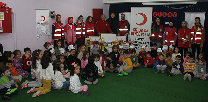 Anaokulu Öğrencilerine Kızılay Tanıtımı