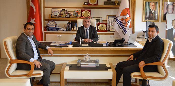 Arkoz Gaz Beton’dan Havza Belediye Başkanı Özdemir’e Ziyaret