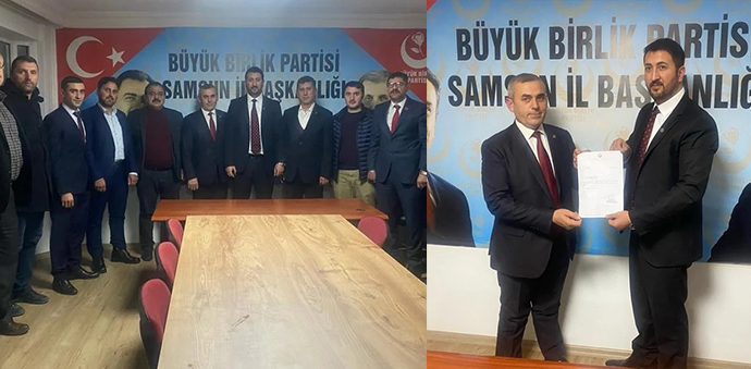 BBP Havza İlçe Başkanlığına Mehmet Yöndemli Atandı