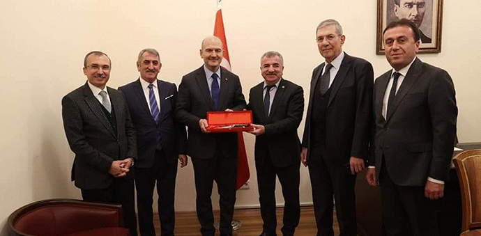 Belediye Başkanı Özdemir’den İçişleri Bakanı Soylu’ya Ziyaret