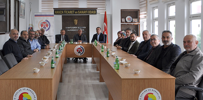Havza AK Parti İlçe Başkanlığından Havza TSO’ya Ziyaret