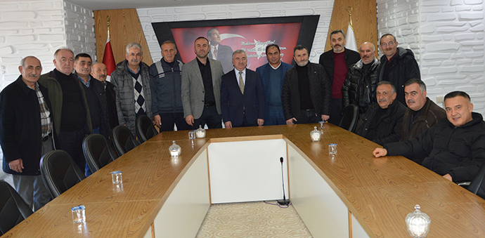 Havza Muhtarları Derneğinden Belediye Başkan Özdemir’e Ziyaret