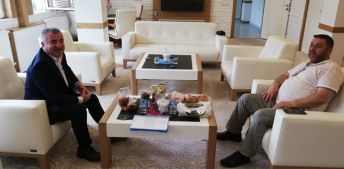 Havza OSB Yatırımcısı Ali Turhan Başkan Özdemir’e Ürün Tanımı Yaptı