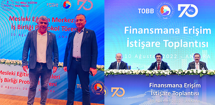 Havza TSO Başkanı Acar ile Meclis Başkanı Başaran Ankara’da