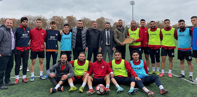 Havza Ülkü Ocaklarından Belediyespor’a Ziyaret