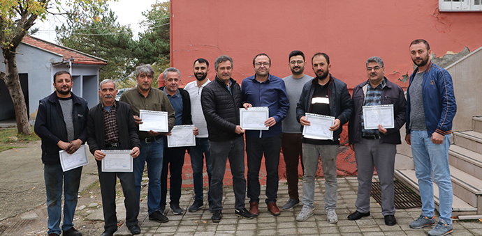Havza’da 12 Ustaya “Usta Öğretici” Belgesi