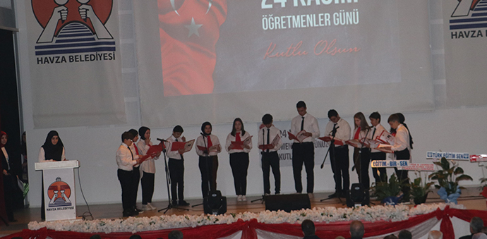 Havza'da 24 Kasım Öğretmenler Günü Kutlandı