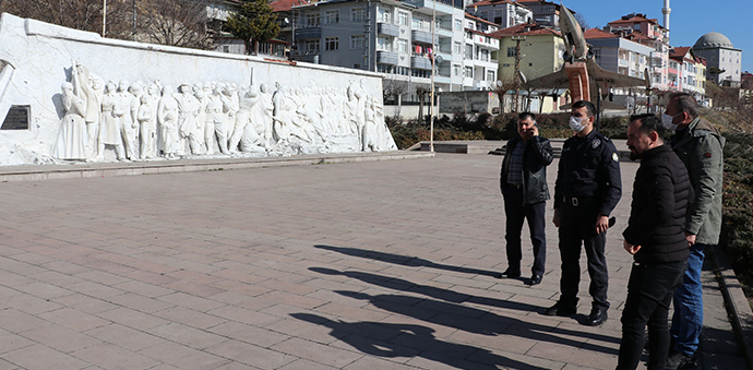 Havza’da Atatürk Heykeli Ve Anıtların Güvenlik Tedbirleri Arttırılıyor