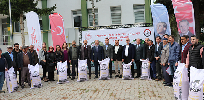 Havza’da Buğday Tohumu Dağıtımı Gerçekleştirildi