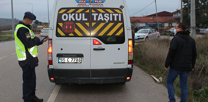 Havza’da Jandarma Ve İlçe Milli Eğitimden Ortak Denetim