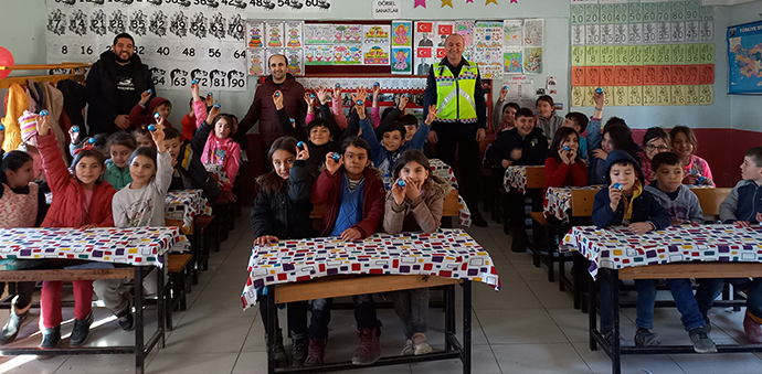 Havza’da Jandarmadan Öğrencilere Trafik Eğitim