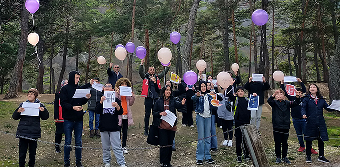 Havza’da Kadına Yönelik Şiddete Karşı Mor Balonlu Etkinlik