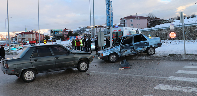 Havza’da Trafik Kazası 1 Yaralı