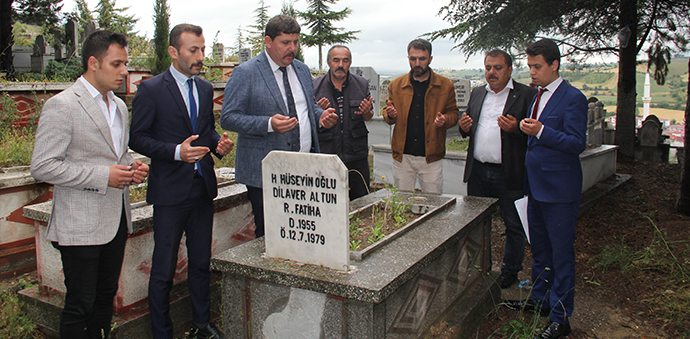 Havza’da Ülkücü Şehitlerin Kabirlerine Ziyaret