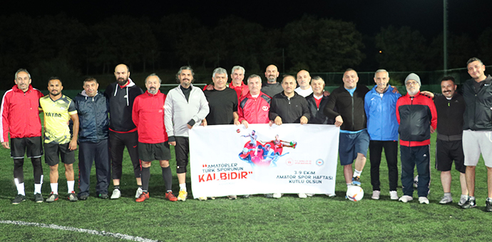 Havza'da Veteranlar Futbol Maçı