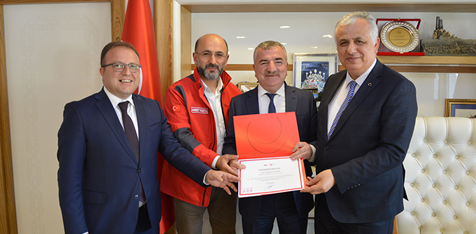 Kızılay’dan Havza Belediye Başkanı Özdemir’e Teşekkür