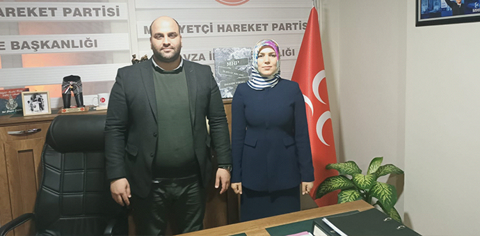 Kumru Çiçek Sarıoğlu’ndan Havza MHP’ye Ziyaret