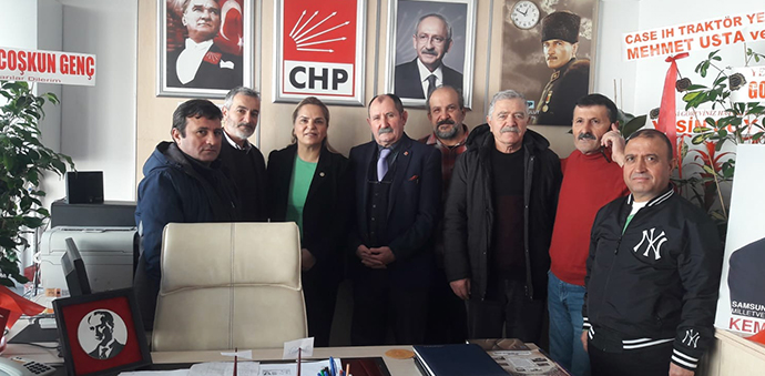 Milletvekili Hancıoğlu’ndan, Havza CHP ve Esnaflara Ziyaret