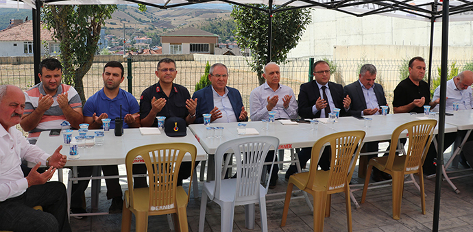 Şehit Jandarma Yüzbaşı Mahmut Top İçin Havza'da Mevlit Okutuldu