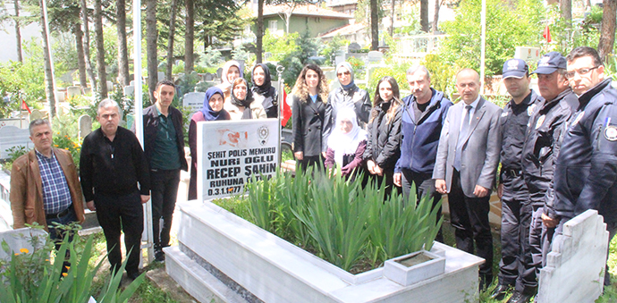 Şehit Polis Memuru Şahin Havza’da Mezarı Başında Anıldı