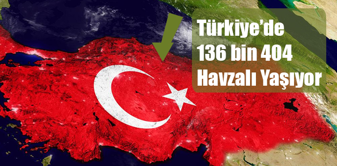 Türkiye’de 136 bin 404 Havzalı Yaşıyor
