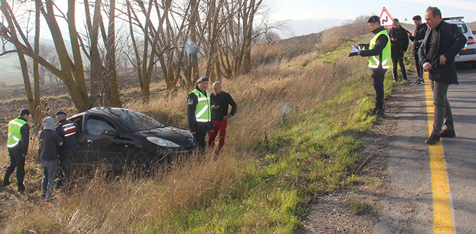 Vezirköprü Yolunda Trafik Kazası 1 Yaralı