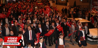 Havza’da Fener Alayına Vatandaşların Katılım Yoğun Oldu