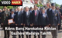 Kıbrıs Barış Harekatına Katılan Gazilere Madalya Takıldı- Video Haber