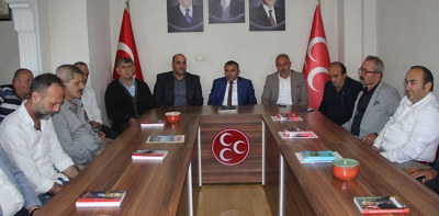 MHP Samsun İl Başkanı Mucur’da MHP Havza İlçe Başkanlığına ziyaret