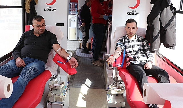 Havza'da Türk Kızılay 115 Ünite Kan Bağışı Topladı