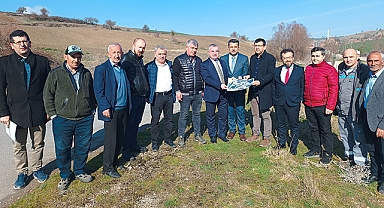 Havza OSB doğalgaz nakil hattı için saha incelemesi yapıldı