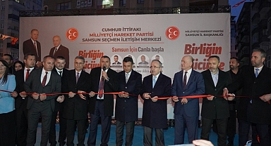 Samsun MHP'de Seçmen İletişim Merkezine Coşkulu Açılış