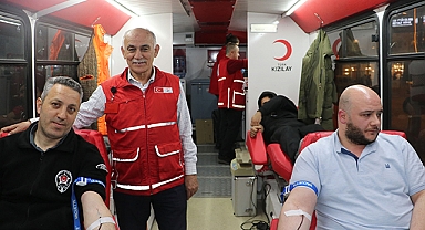 Havza'da İftar Sonrası Kan Bağışı Kabul Çalışması Yapıldı