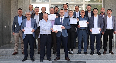 Havza’da Muhtarlar Mazbatalarını Alıyor