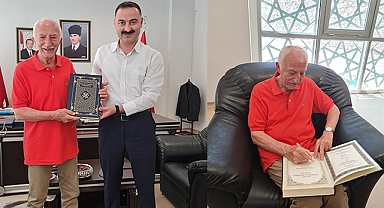 Prof. Dr. Orhan Arslan'dan Havza Kaymakamı Mustafa Ayvat'a Ziyaret