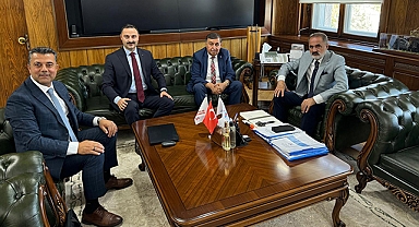 Havza Kaymakamı Ayvat ve Başkan İkiz'de TCDD Genel Müdürlüğüne ziyaret