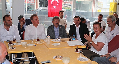 CHP Havza İlçe Başkanlığı'ndan Havza Muhtarları Derneği'ne Ziyaret