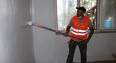 Havza’da Boşaltılan Çöp Eve Havza Belediyesi Tarafından Bakım Yapıldı