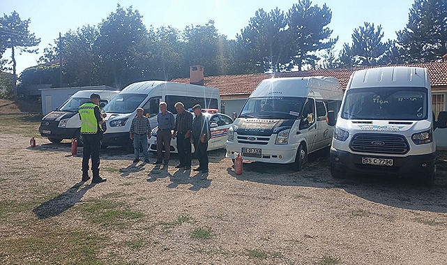 Havza'da Jandarma’dan Bilgilendirme Servis Denetimi