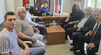 MHP Havza İlçe Yönetiminden Yeni Müdüre Ziyaret