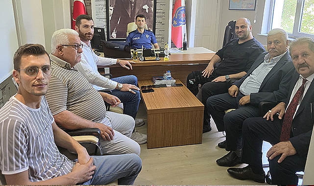 MHP Havza İlçe Yönetiminden Yeni Müdüre Ziyaret