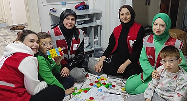 Genç Kızılay Havza Gönüllülerinden Özel Gereksinimli Kardeşlere Ziyaret