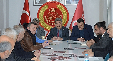 CHP Havza İlçe Başkanlığında Üç İlçe Düzenlenecek Mitingler İçin Hazırlık Toplantısı