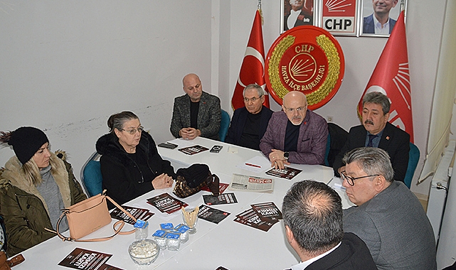 CHP Havza İlçe Başkanlığında Miting Toplantısı