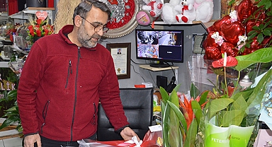 Havza'da Çiçekçilerde 14 Şubat Sevgililer Günü Yoğunluğu
