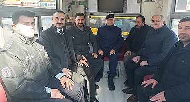 Kaymakam Mustafa Ayvat, Kolluk Amirleri ile Birlikte Esnaf Ziyaretinde Bulundu