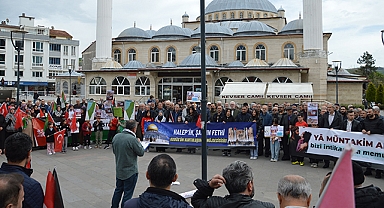 Filistin’e Destek İçin Konvoy Düzenlendi, Dua Edildi