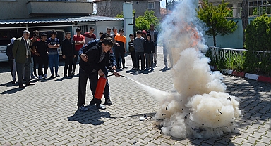 Havza’da Yatılı Kur'an Kursunda Yangın Tatbikatı