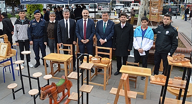 Havza MTAL, El Emeğini Kevser Camii Önünde Sergiledi